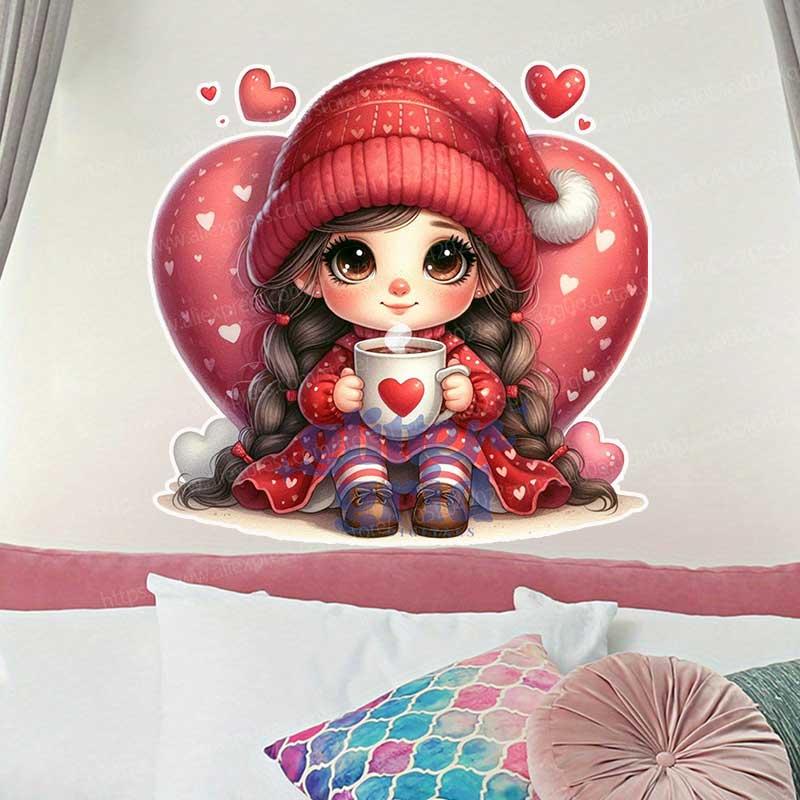 Home Bathroom Tiles Design - Adesivi murali con design a cuore