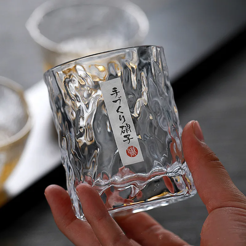 Yamazaki Home Bathroom Storage - Bicchiere da vino giapponese martellato a