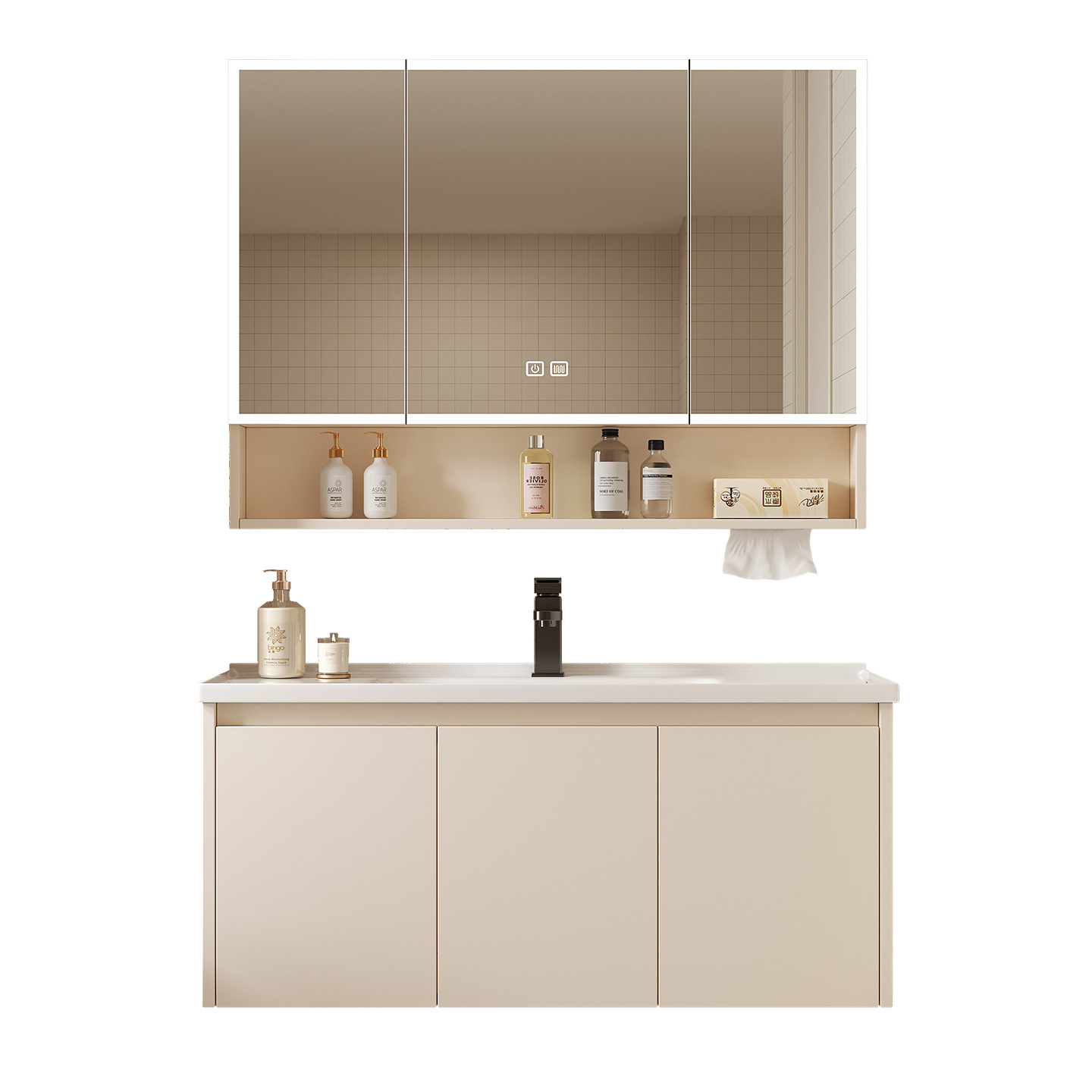 Home Bathroom Mirror - Armadietto a Specchio Intelligente da Bagno