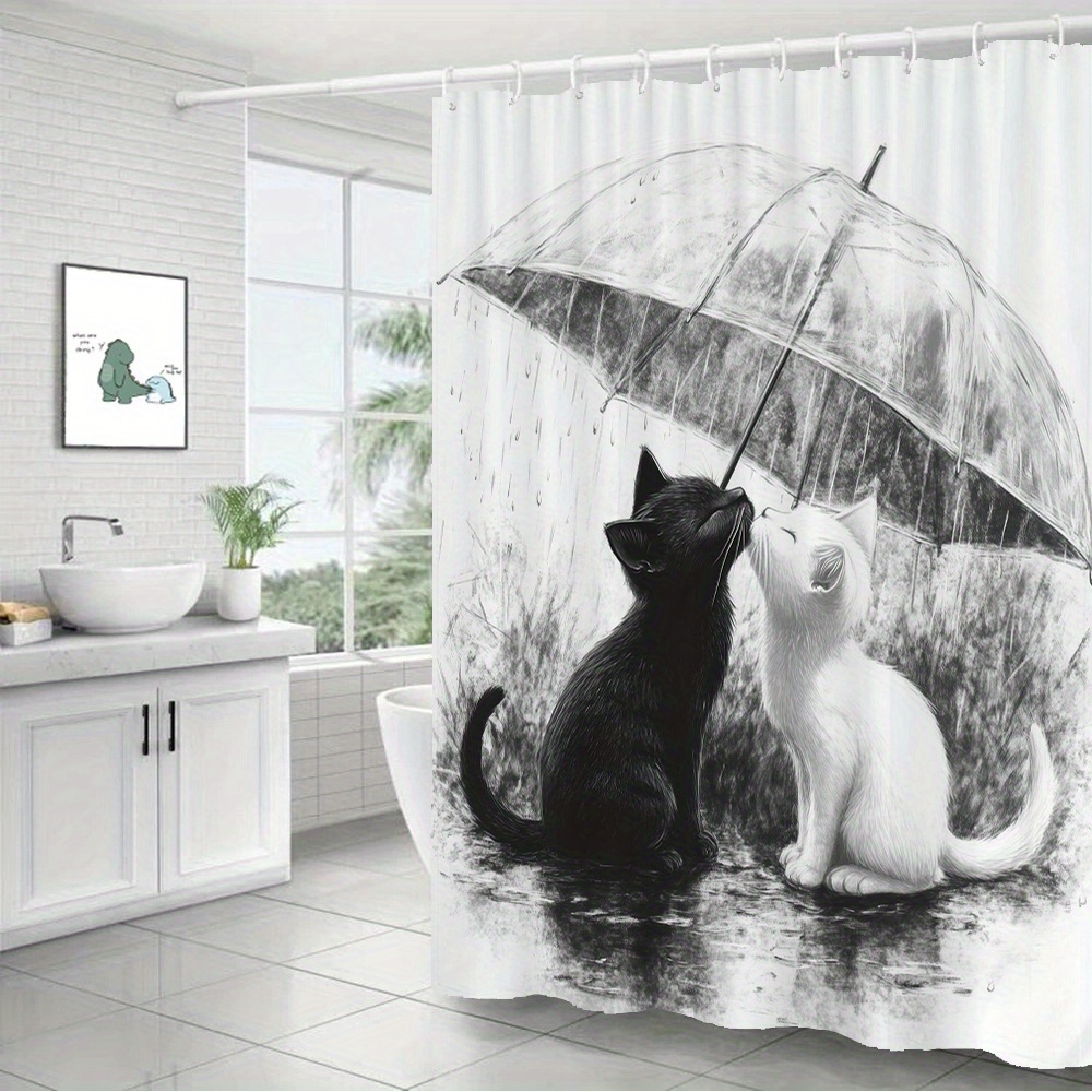 Tenda Doccia Impermeabile per  - Home Bathroom Tiles Design recensione e prezzo