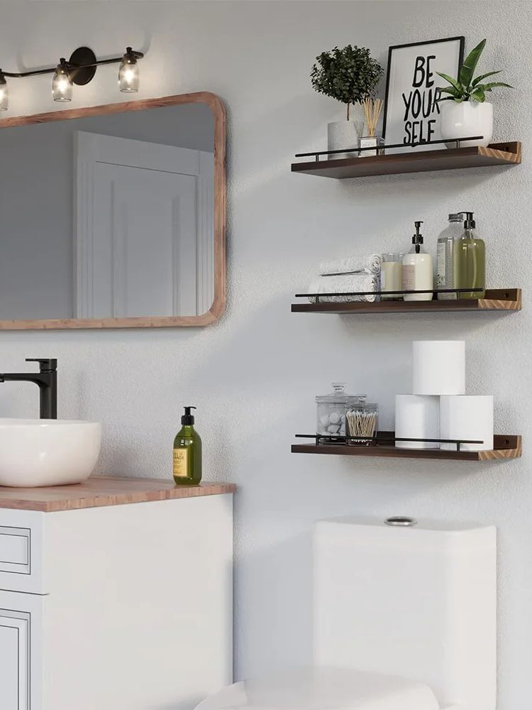 Scaffale portaoggetti in legno - Home Bathroom Shelf recensione e prezzo