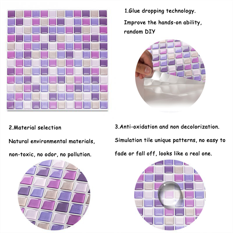 Adesivo per piastrelle murali  - Home Bathroom Tiles Design recensione e prezzo