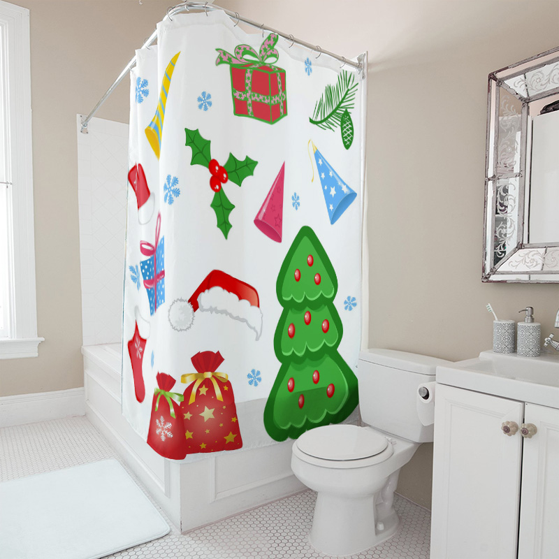 TU Tenda da doccia Natale Fore - Home Decor Bathroom Ideas recensione e prezzo