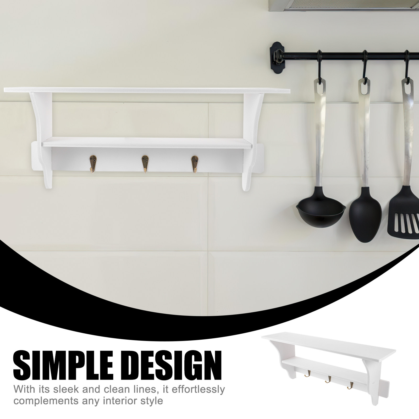 Mensola Fluttuante da Parete B - Home Bathroom Shelf recensione e prezzo