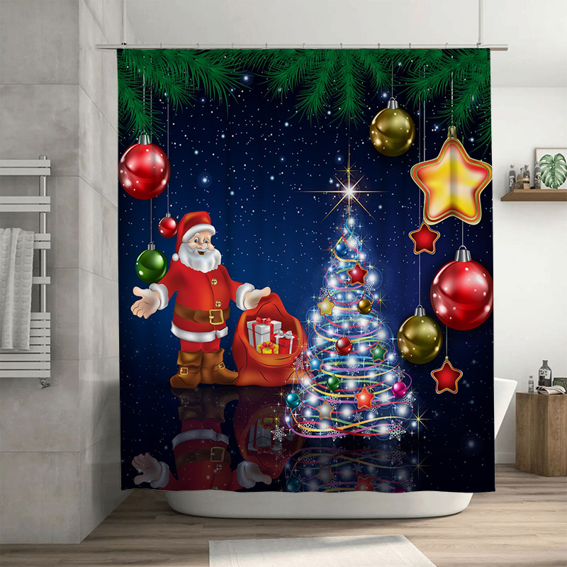 TU Tenda da doccia natalizia B - Home Decor Bathroom Ideas recensione e prezzo