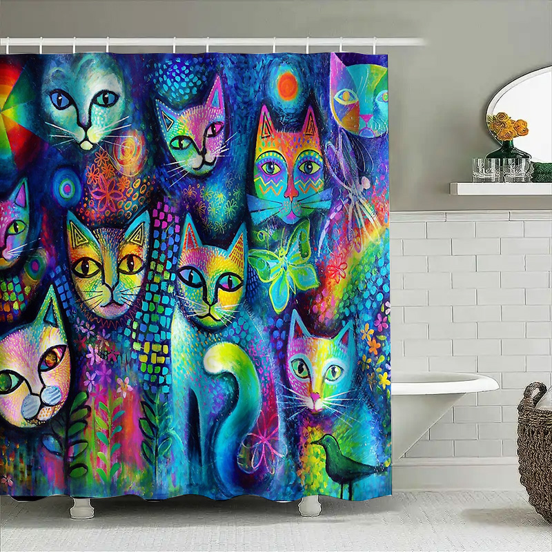 Tenda da doccia per gatti, dec - Home Decor Bathroom Ideas recensione e prezzo