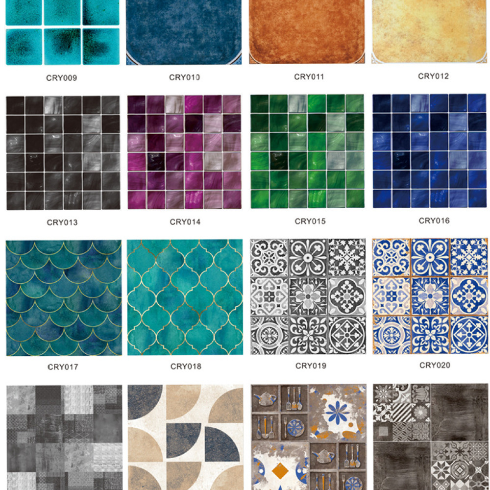 Adesivi per piastrelle a mosai - Home Bathroom Tiles Design recensione e prezzo