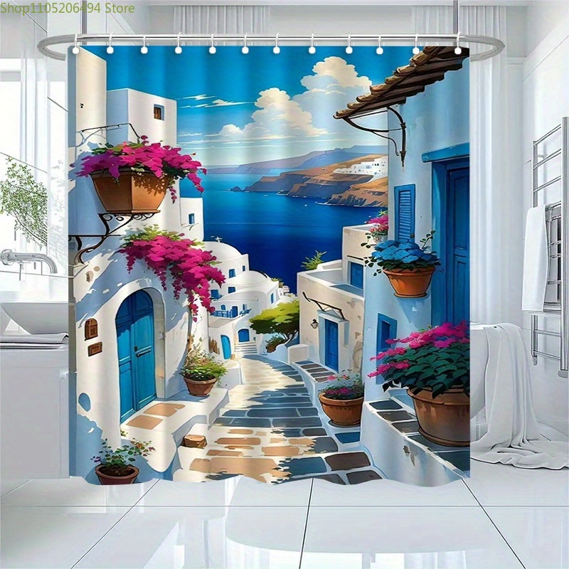 Tenda Doccia Santorini, Isola  - Home Decor Bathroom Ideas recensione e prezzo