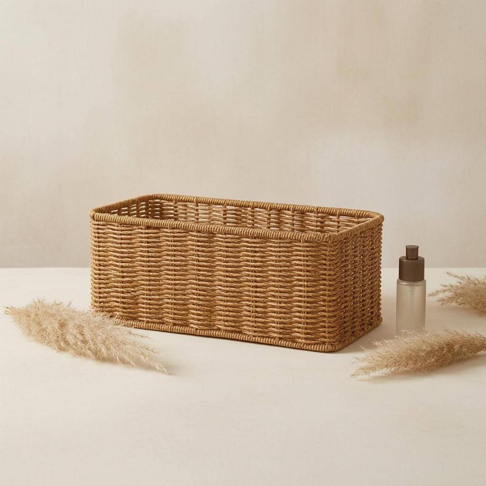 Cesto portaoggetti in rattan s - Home Essentials Bathroom Accessories recensione e prezzo
